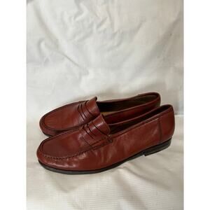 Santoni Loafers Dress Shoes Mens Size 9 Brown